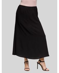 24seven Comfort Apparel - Elastic Waist A-Line Maxi Skirt - Lyst