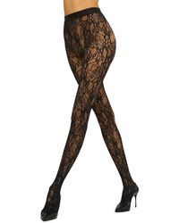 Wolford - Floral Net Tights - Lyst