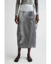ELLISS - Dancing Organic Cotton Voile Wrap Ankle Skirt - Lyst