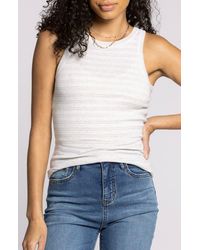 Thread & Supply - Ellen Stretch Cotton Blend Rib Tank Top - Lyst