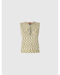 Missoni - Buttoned Vest With Flame Pattern - Lyst