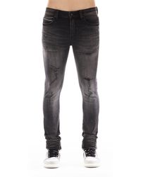 Cult Of Individuality - Punk Distressed Super Skinny Jeans - Lyst