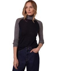 Celtic & Co. - Merino Colour Block Roll Neck Sweater - Lyst