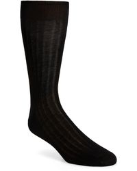 Canali - Cotton Rib Dress Socks - Lyst