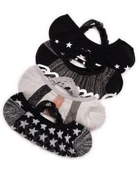 Muk Luks - Studio Socks Criss Cross Ballerina 4 Pair Pack - Lyst