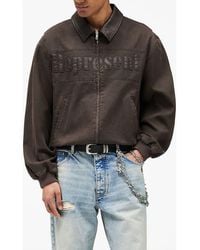 Represent - Roscoe Logo Detail Cotton Canvas Bomber Jacket - Lyst