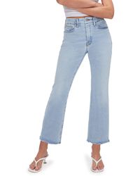GOOD AMERICAN - Good Legs Crop Mini Bootcut Jeans - Lyst