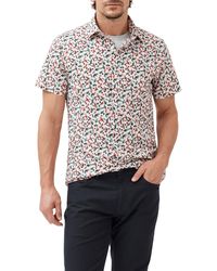 Rodd & Gunn - Hillmorton Sports Fit Print Short Sleeve Cotton Button-up Shirt - Lyst