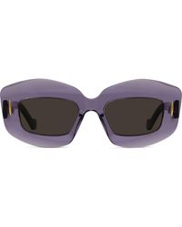 Loewe - Screen 49Mm Rectangular Sunglasses - Lyst
