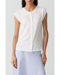 Theory - Organic Cotton Button-Up Vest - Lyst
