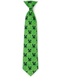 Cufflinks Inc. - Kids' Minecraft Creeper Clip-On Tie - Lyst