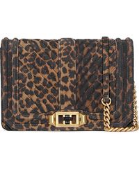 Rebecca Minkoff - Small Love Chevron Quilted Leather Crossbody Bag - Lyst