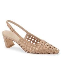 Stuart Weitzman - Stassi Woven Slingback Pump - Lyst