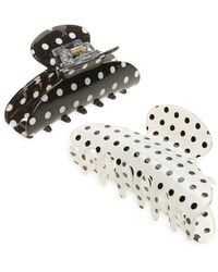 Tasha - Assorted 2-Pack Polka Dot Claw Clips - Lyst