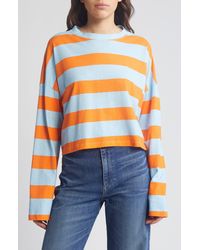 ASKK NY - Stripe Long Sleeve Cotton T-shirt - Lyst