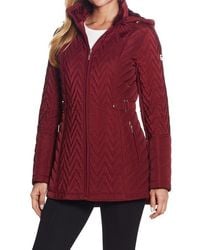 Gallery - Hooded Quilted Jacket - Lyst