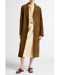 Vince - Long Suede Coat - Lyst