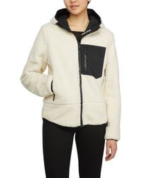 Pajar - Blakely Boyfriend Fit Sherpa Jacket With Fixed Hood - Lyst