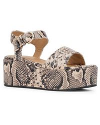Aquatalia - Dinah Water Repellent Ankle Strap Platform Wedge Sandal - Lyst
