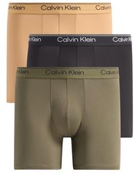 Calvin Klein - Assorted 3-Pack Microfiber Boxer Briefs - Lyst