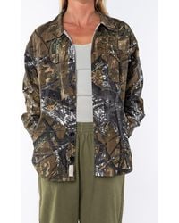 Ariko - Gender Inclusive Bucky Camo Split Hem Shirt Jacket - Lyst