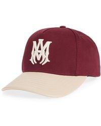 Amiri - Ma Two-Tone Cotton & Leather Snapback Baseball Cap - Lyst