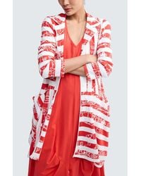 Luukaa - Vespera Striped Voluminous Jacket - Lyst