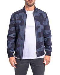 Maceoo - Ascension0008 Leather & Denim Camouflage Jacket - Lyst