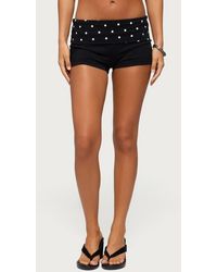 Edikted - Kizzy Polka Dot Foldover Shorts - Lyst