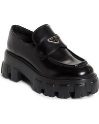 Prada - Monolith Lug Sole Loafer - Lyst