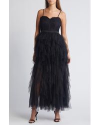 Chelsea28 - Corset Lace & Tulle Gown - Lyst