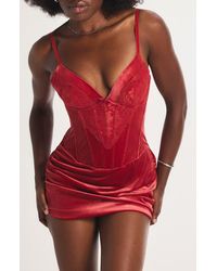 Savage x Fenty - Plush Rush Underwire Corset Slipdress - Lyst