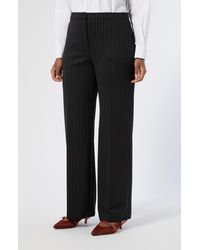 Marina Rinaldi - Michela Pinstripe Stretch Jersey Pants - Lyst