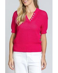 Apny - Open Stitch Cotton Polo - Lyst
