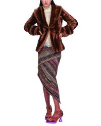 Anna Sui - Faux Mink Swing Coat - Lyst
