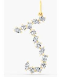 Everlee - Multi-Shape Letter J Lab Diamond Charm - Lyst