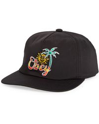 Obey - Tropical Adjustable Baseball Cap - Lyst
