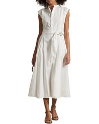 Polo Ralph Lauren - Sleeveless Belted Shirtdress - Lyst