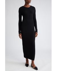 Totême - Long Sleeve Merino Wool Blend Sweater Dress - Lyst