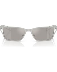 DIESEL - Dl1015 58Mm Rectangular Sunglasses - Lyst