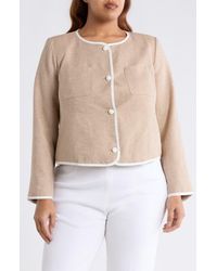 Cece - Contrast Trim Jacket - Lyst
