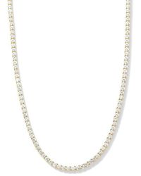 Melinda Maria - Grand Heiress Cubic Zirconia Tennis Necklace - Lyst