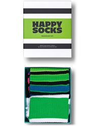 Happy Socks - Assorted 2-pack Stripe Sneaker Crew Socks Gift Box - Lyst