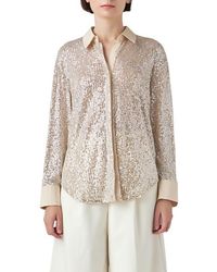 Grey Lab - Oversize Sequin Shirt - Lyst