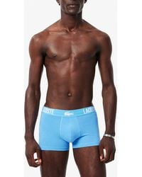 Lacoste - Essential Assorted 3-Pack Stretch Cotton Boxer Briefs - Lyst