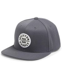 Brixton - Oath Iii Snapback Baseball Cap - Lyst