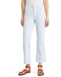 Wit & Wisdom - 'ab'solution Frayed High Waist Ankle Flare Jeans - Lyst