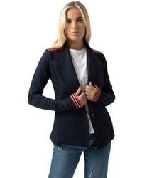 Saint + Sofia - Cotton Biker Jacket - Lyst