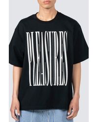 Pleasures - Heavyweight Stretch Logo Graphic T-shirt - Lyst