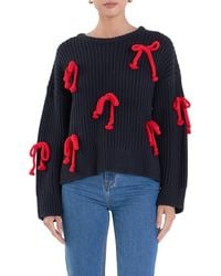 English Factory - Bow Detail Sweater - Lyst